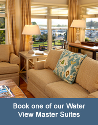 Book one of our Water View Master Suites  