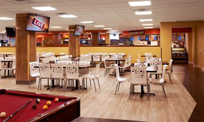 View Photo #22 - Student dining area and pool table