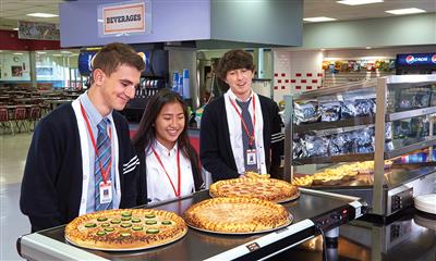 View Photo #9 - Students at Pizza Station