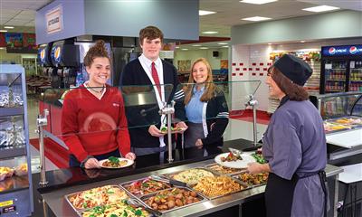 View Photo #6 - Students Getting Hot Food in Cafeteria
