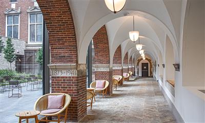 View Photo #6 - Hallway with courtyard view