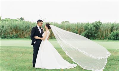 View Photo #15 - Bride and Groom on the Grand Lawn
