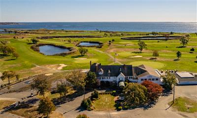 View Photo #1 - Aerial view of from the mansion to the Great South Bay